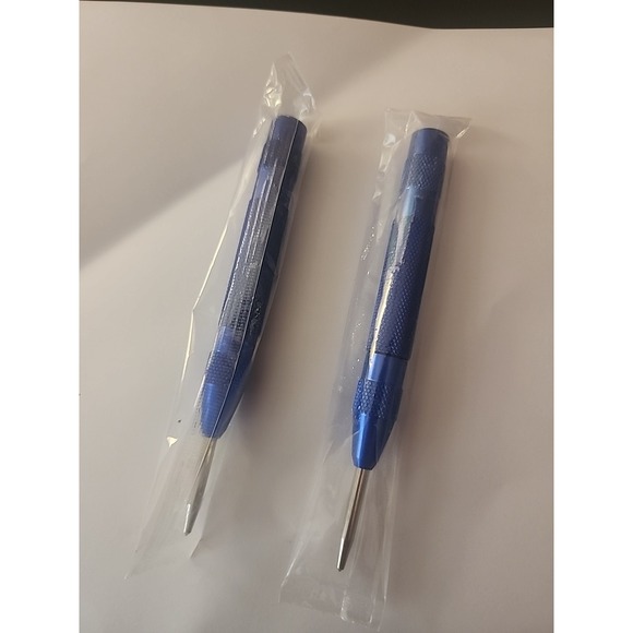 5" Spring-Loaded Adjustable Automatic Center Hole‎ Punch Blue 2pcs - Picture 2 of 2